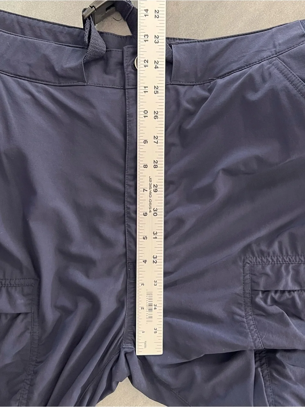 Free Soldier Tactical Navy Blue Belted Cargo Pants Men’s Size 38x30 Lightweight